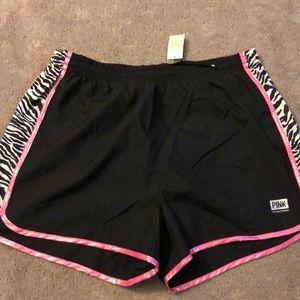 Victoria’s Secret PINK running shorts.